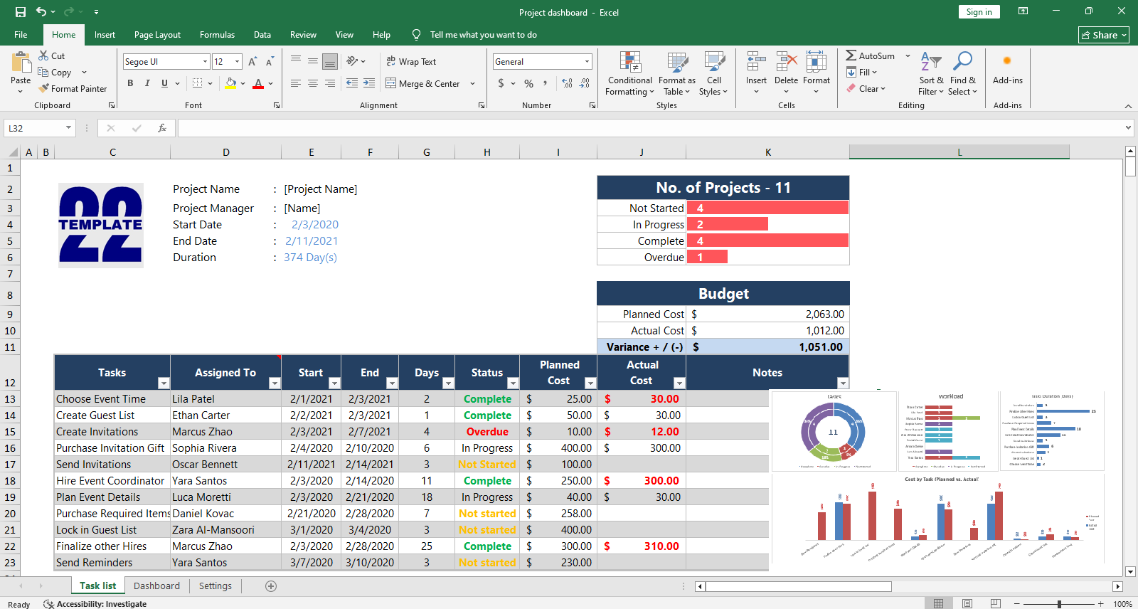 Project Planning Template